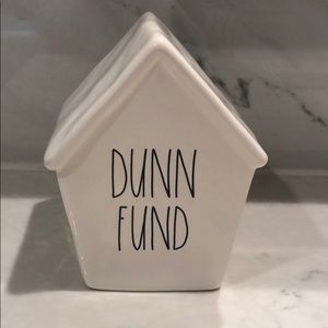 Rae Dunn Dunn Fund piggy bank money/coin box